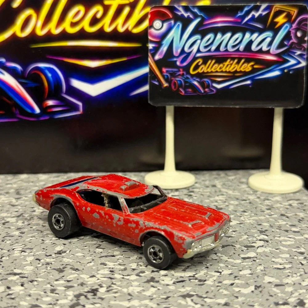 Vintage Hot Wheels Redline 442 Oldsmobile Red 1970 Hong Kong Diecast Car